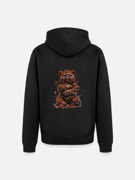 Bear Brownies - Unisex Premium Organic Zip Hoodie - black