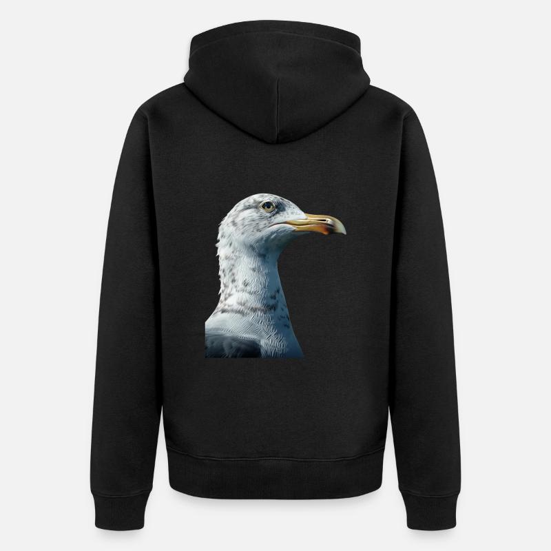 Mouette - Veste à capuche bio Premium Unisexe - noir