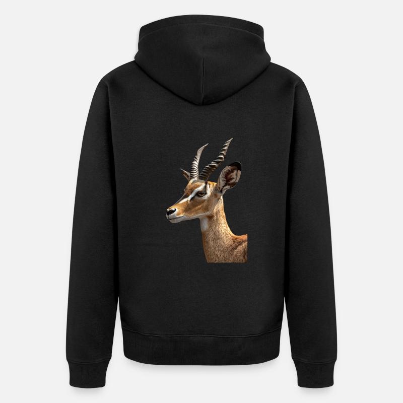 Antilope - Veste à capuche bio Premium Unisexe - noir