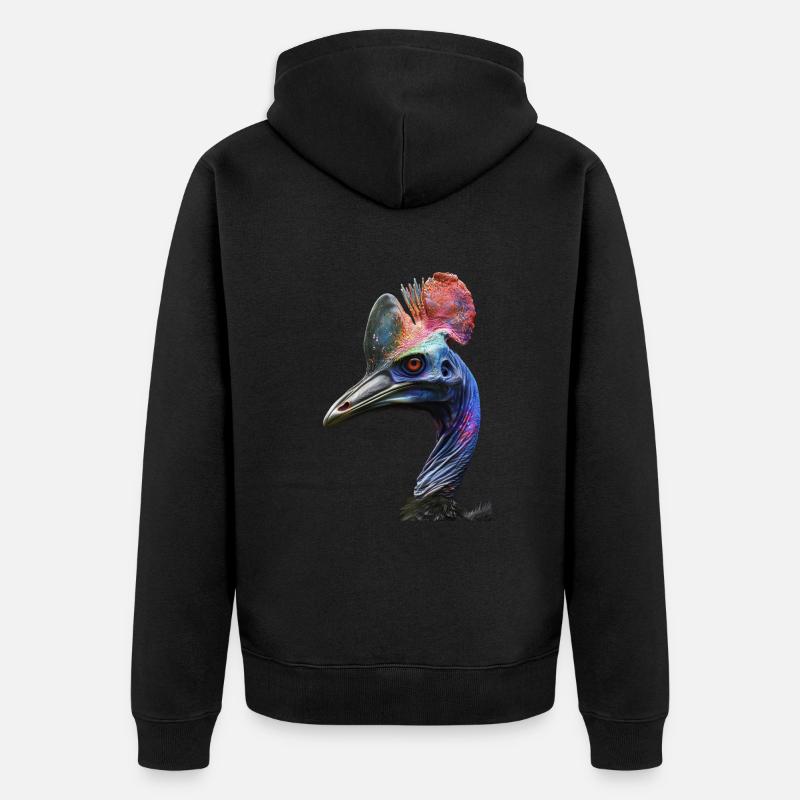 Casoar - Veste à capuche bio Premium Unisexe - noir