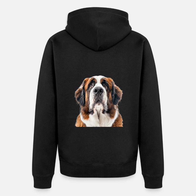 Saint-bernard - Veste à capuche bio Premium Unisexe - noir