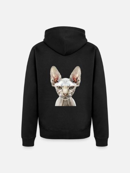 Sphinx - Unisex Premium Organic Zip Hoodie - black