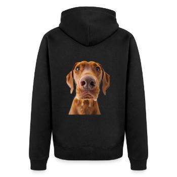 Vizsla - Veste à capuche bio Premium Unisexe - noir - Dos - Nico (187cm)