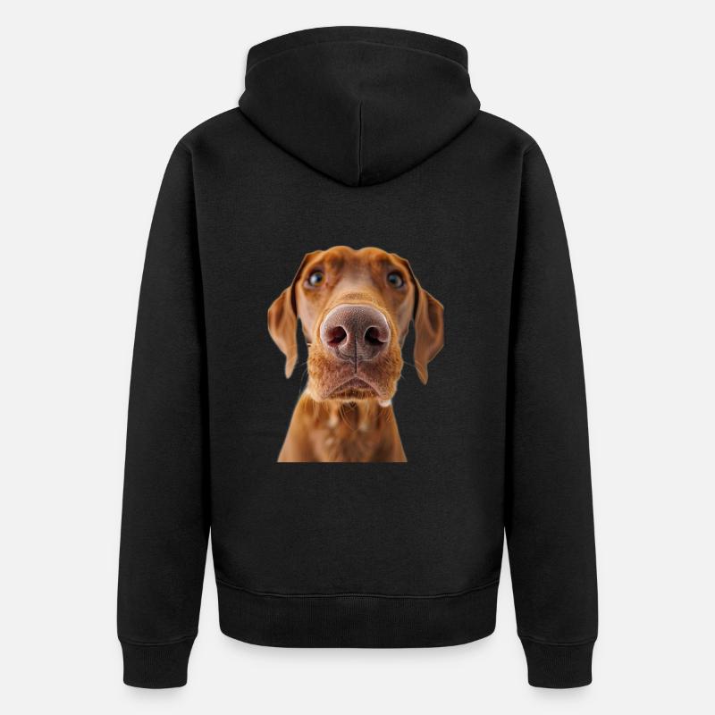 Vizsla - Veste à capuche bio Premium Unisexe - noir