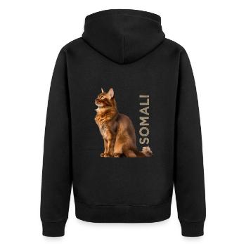 Somali - Veste à capuche bio Premium Unisexe - noir - Dos - Nico (187cm)