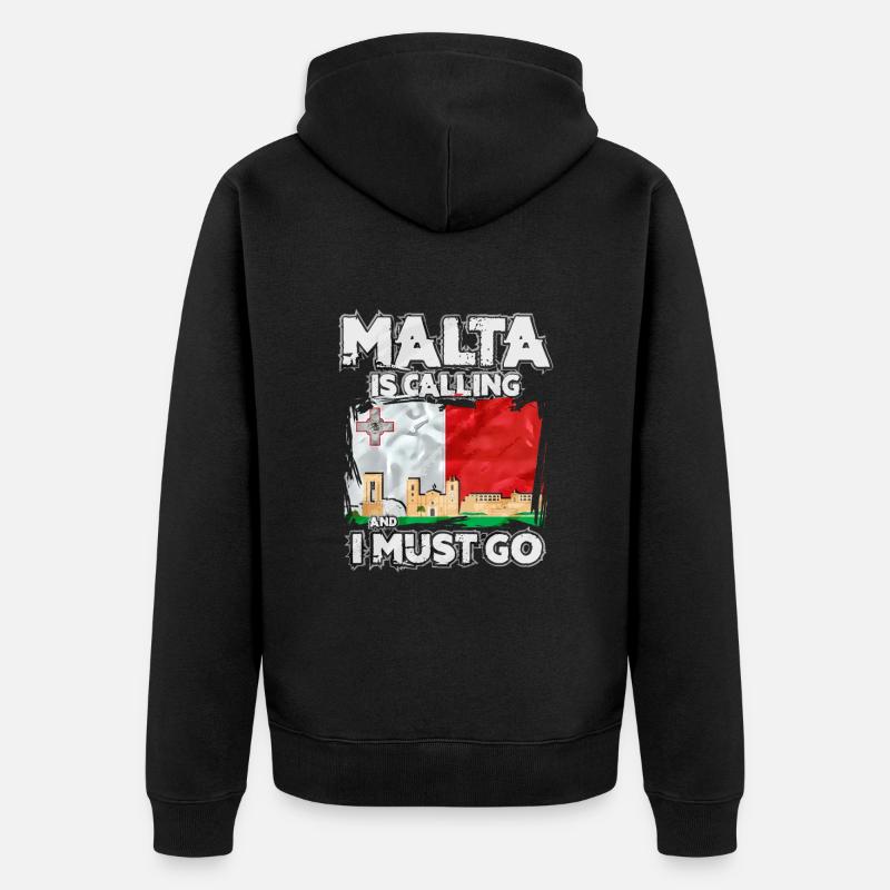 Malte - Veste à capuche bio Premium Unisexe - noir