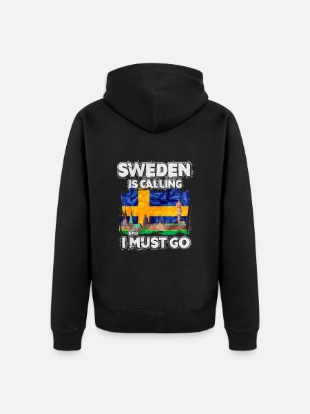 Suède - Veste à capuche bio Premium Unisexe - noir