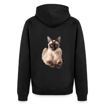 Tonkinois - Veste à capuche bio Premium Unisexe - noir - Dos - Nico (187cm)