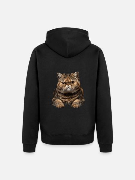 Exotic Shorthair - Unisex Premium Organic Zip Hoodie - black