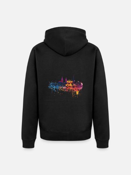 Menden (Sauerland) - Veste à capuche bio Premium Unisexe - noir