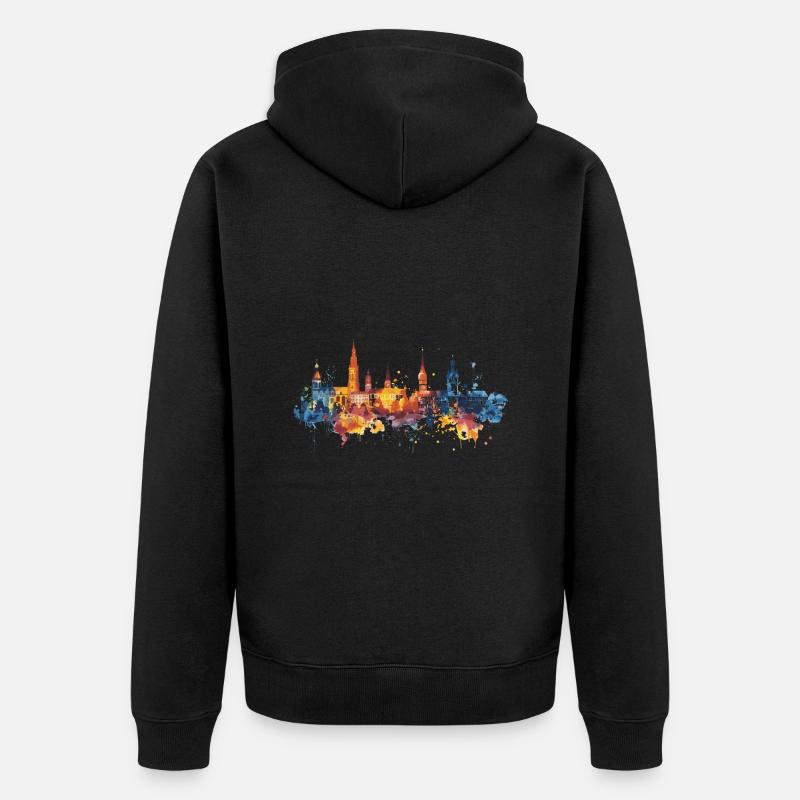 Minden - Veste à capuche bio Premium Unisexe - noir