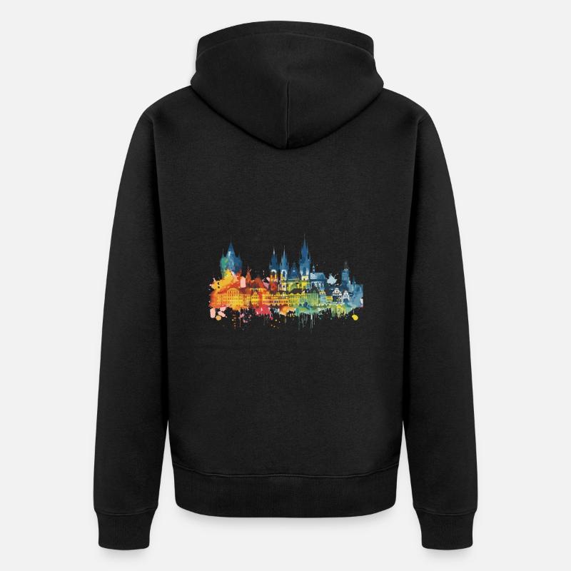 Meschede - Unisex Premium Bio Zip Hoodie - Schwarz