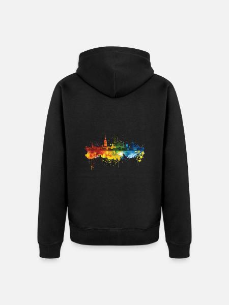 Pirna - Veste à capuche bio Premium Unisexe - noir