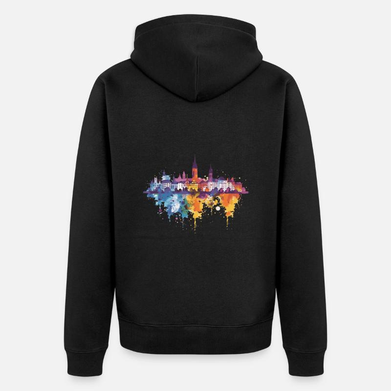 Rheinfelden (Baden) - Unisex Premium Bio Zip Hoodie - Schwarz