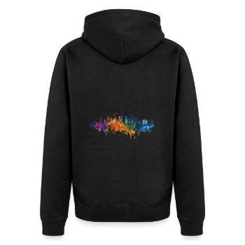 Palme - Veste à capuche bio Premium Unisexe - noir - Dos - Nico (187cm)
