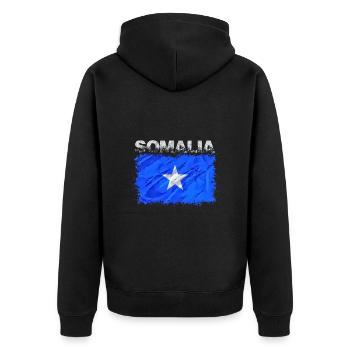 Somalie - Veste à capuche bio Premium Unisexe - noir - Dos - Nico (187cm)