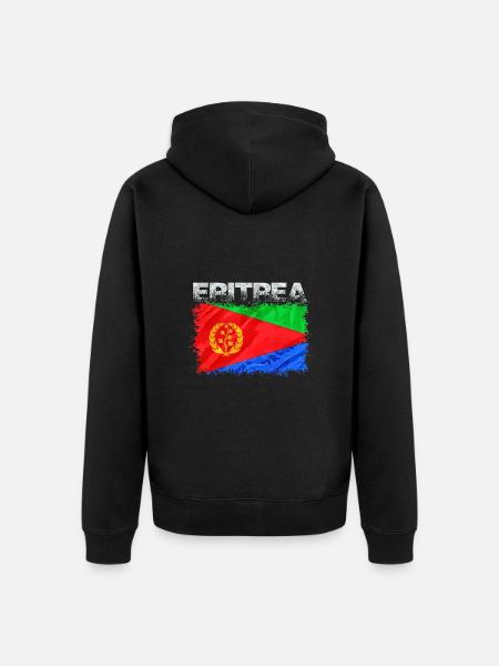 Érythrée - Veste à capuche bio Premium Unisexe - noir