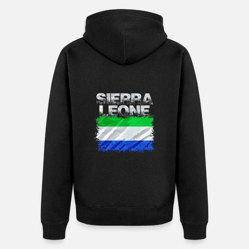 Sierra Leone - Veste à capuche bio Premium Unisexe - noir