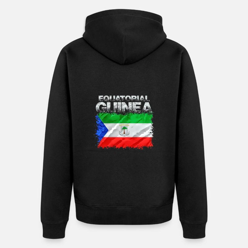 Guinée - Veste à capuche bio Premium Unisexe - noir