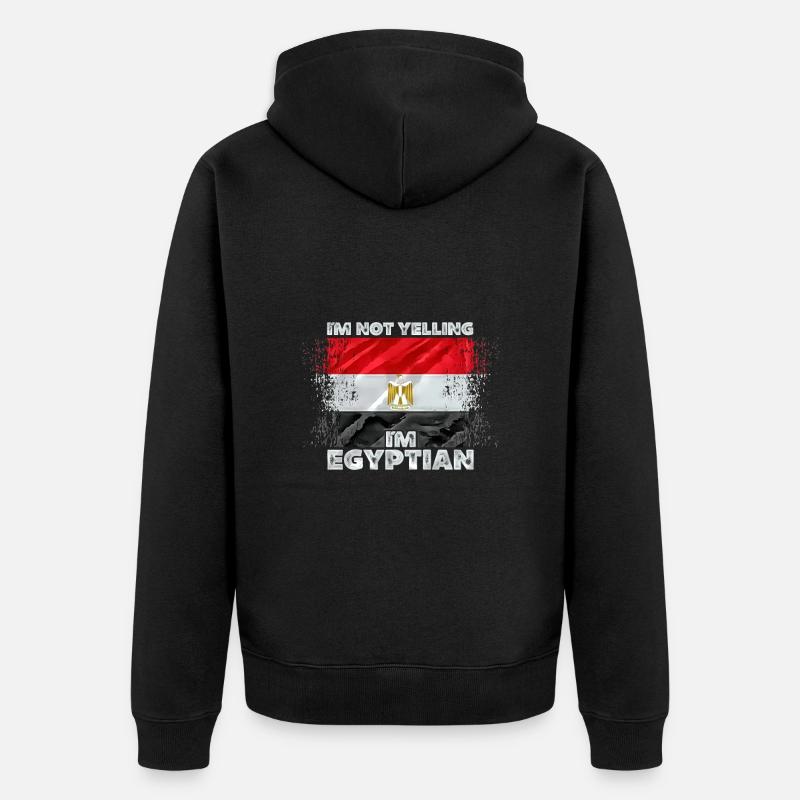Égypte - Veste à capuche bio Premium Unisexe - noir