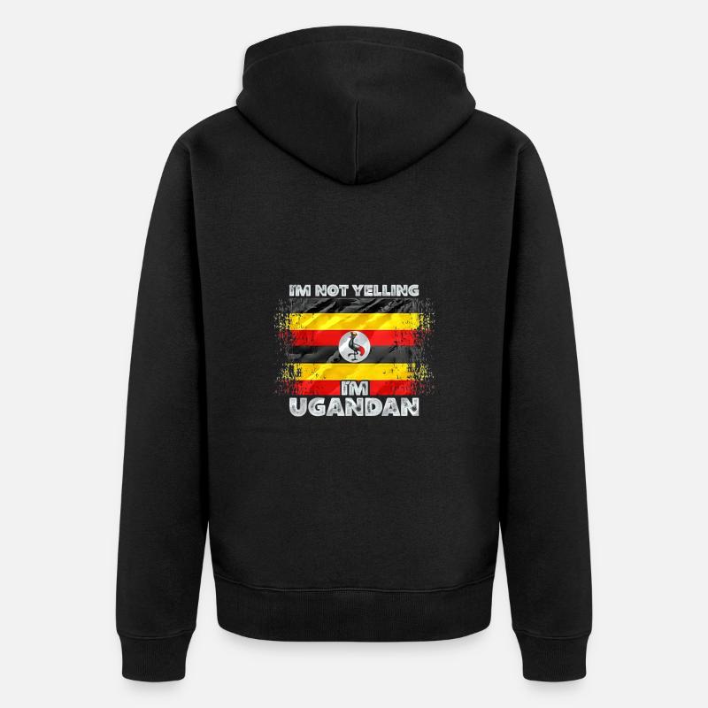 Ouganda - Veste à capuche bio Premium Unisexe - noir