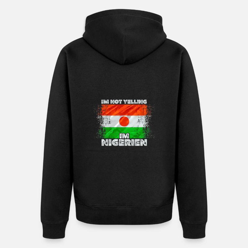Niger - Veste à capuche bio Premium Unisexe - noir
