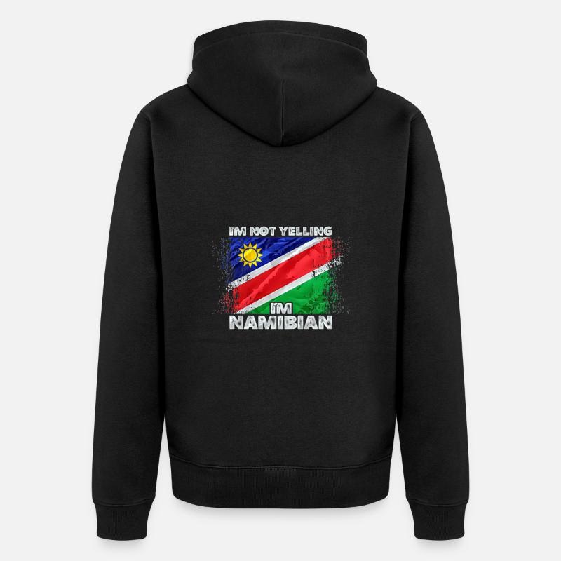 Namibia - Unisex Premium Bio Zip Hoodie - Schwarz
