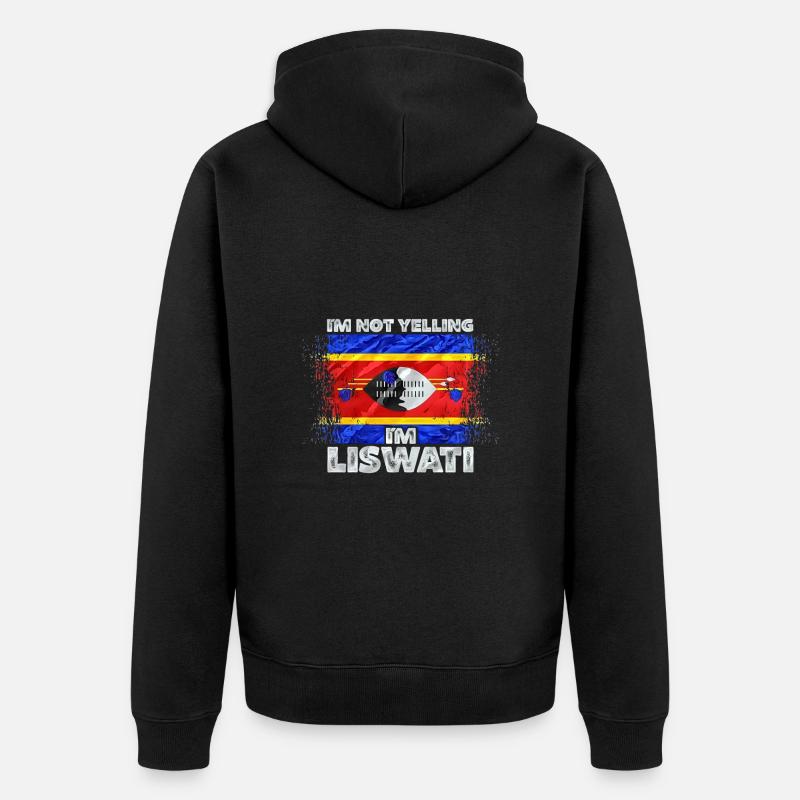 Swaziland - Veste à capuche bio Premium Unisexe - noir
