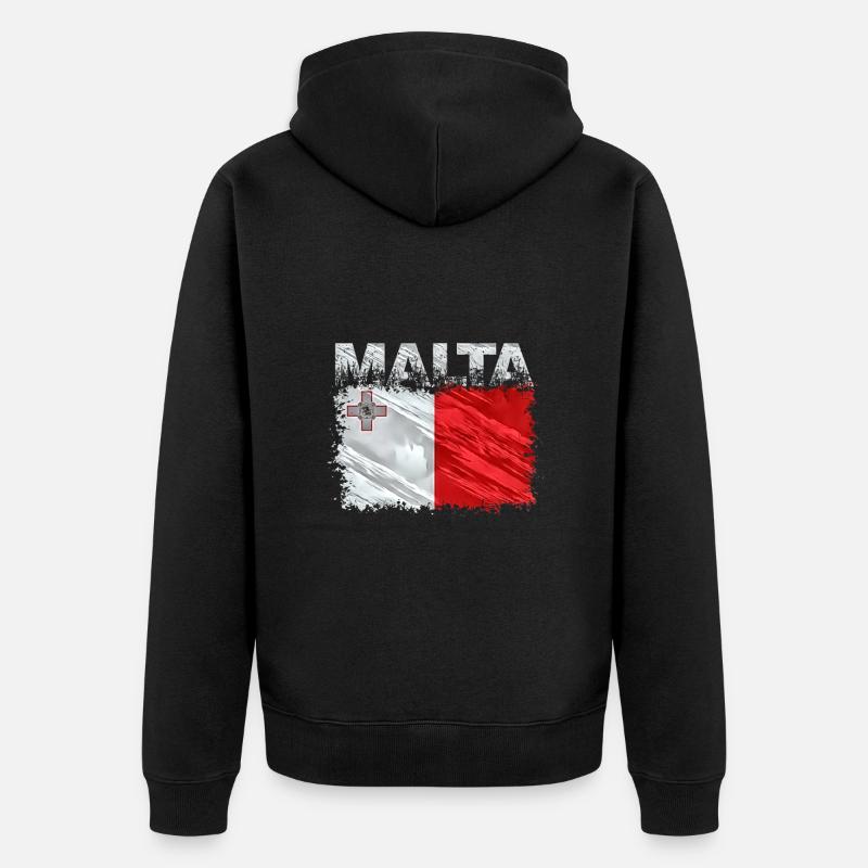 Malte - Veste à capuche bio Premium Unisexe - noir