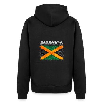 Jamaïque - Veste à capuche bio Premium Unisexe - noir - Dos - Nico (187cm)