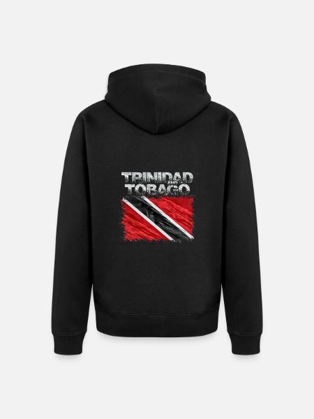 Trinité-et-Tobago - Veste à capuche bio Premium Unisexe - noir