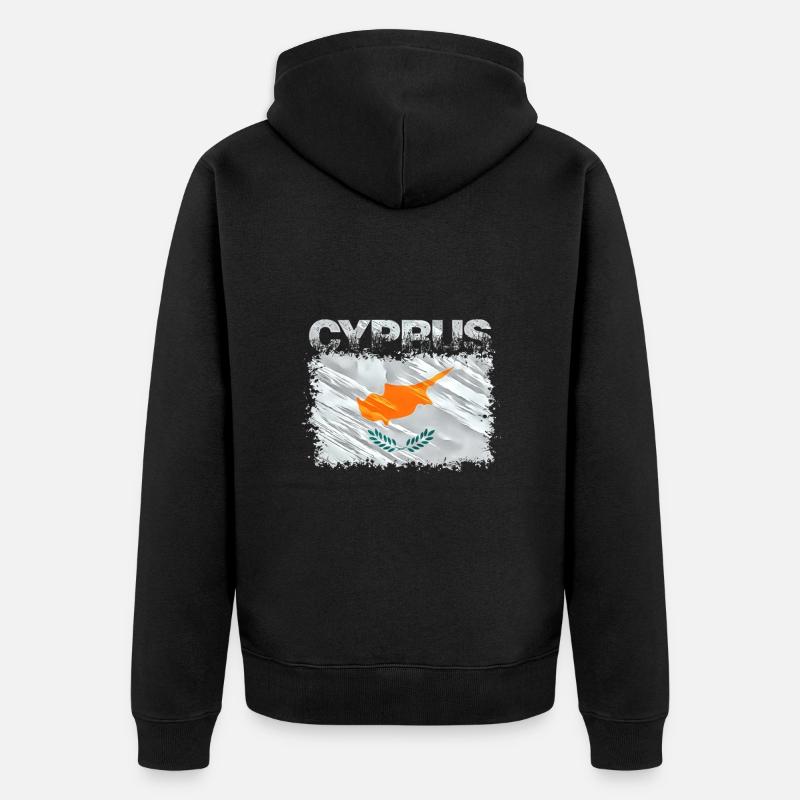 Chypre - Veste à capuche bio Premium Unisexe - noir