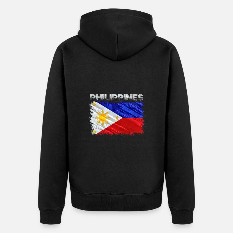 Philippines - Veste à capuche bio Premium Unisexe - noir