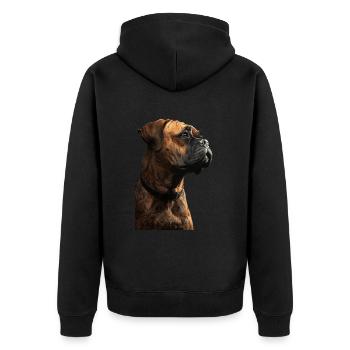 Bullmastiff - Veste à capuche bio Premium Unisexe - noir - Dos - Nico (187cm)