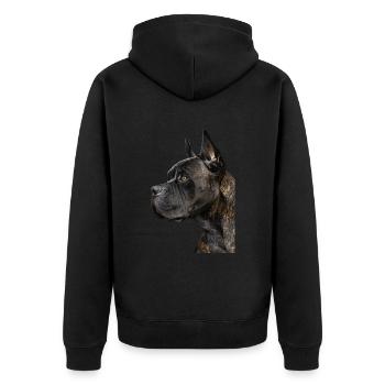 Cane corso - Veste à capuche bio Premium Unisexe - noir - Dos - Nico (187cm)