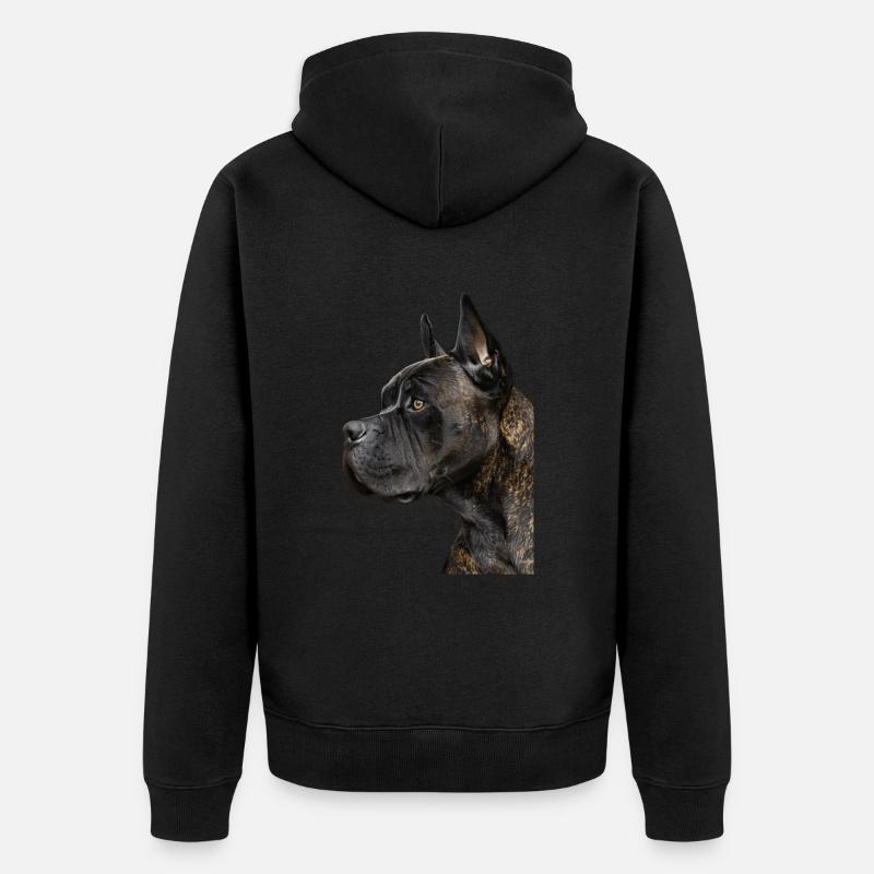 Cane Corso - Unisex Premium Bio Zip Hoodie - Schwarz