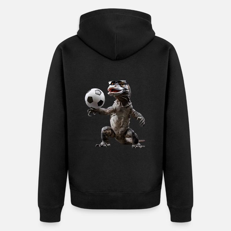 Komodowaran - Unisex Premium Bio Zip Hoodie - Schwarz