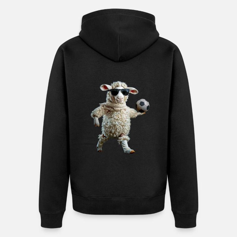 Mouton - Veste à capuche bio Premium Unisexe - noir