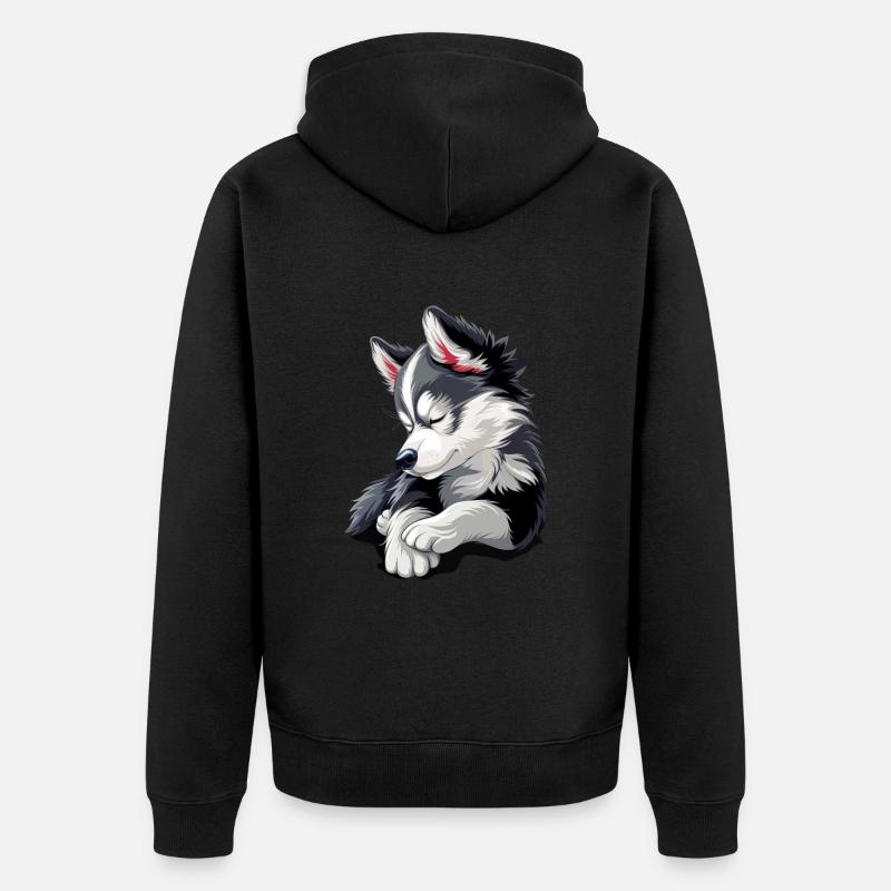 Rauque - Veste à capuche bio Premium Unisexe - noir