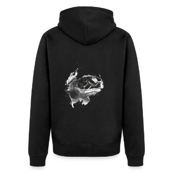 Tortue - Veste à capuche bio Premium Unisexe - noir - Dos - Nico (187cm)