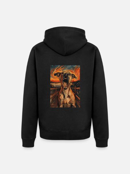 Chien - Veste à capuche bio Premium Unisexe - noir