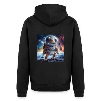 Tortue - Veste à capuche bio Premium Unisexe - noir - Dos - Nico (187cm)