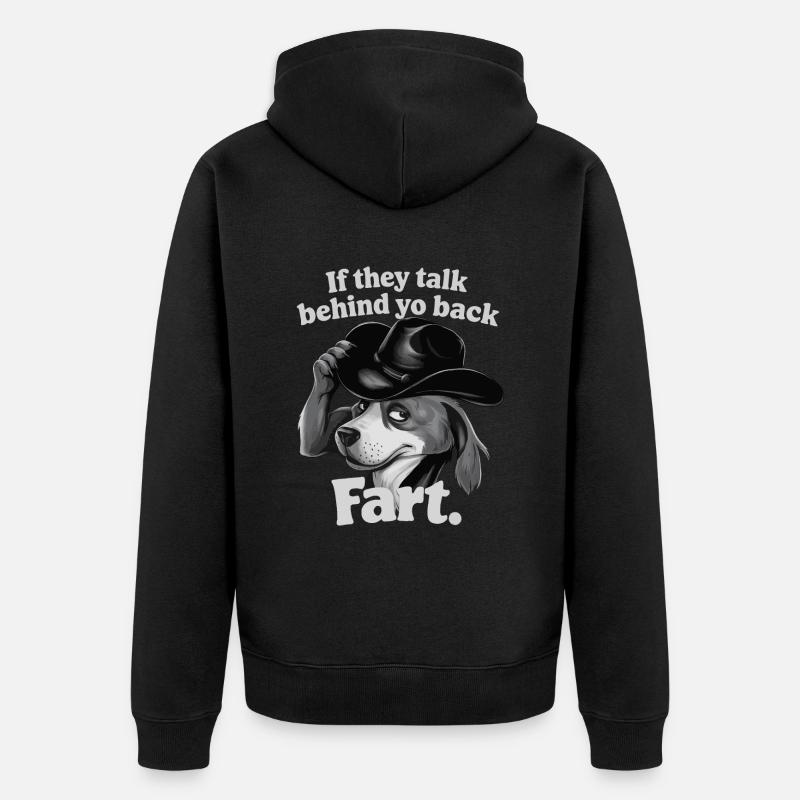Chien - Veste à capuche bio Premium Unisexe - noir