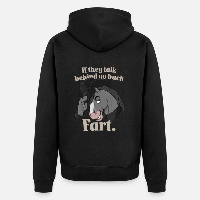 Cheval - Veste à capuche bio Premium Unisexe - noir