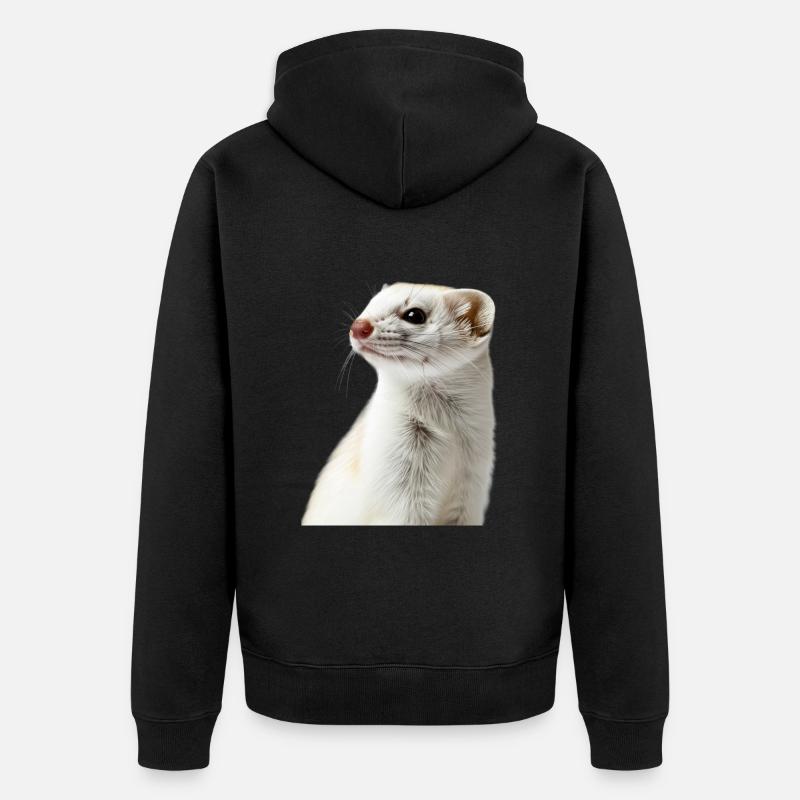 Hermine - Veste à capuche bio Premium Unisexe - noir