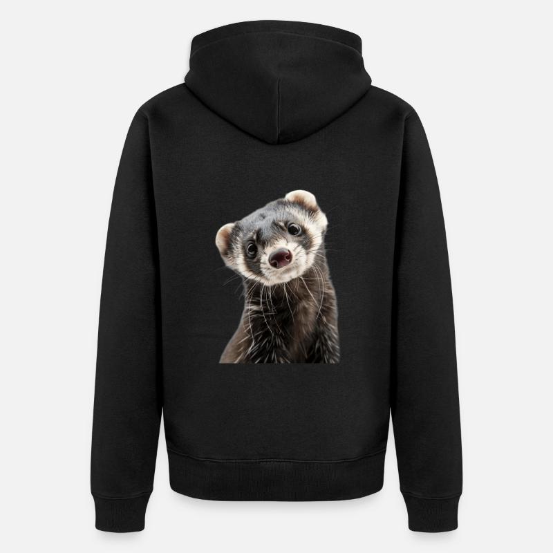 Furet - Veste à capuche bio Premium Unisexe - noir