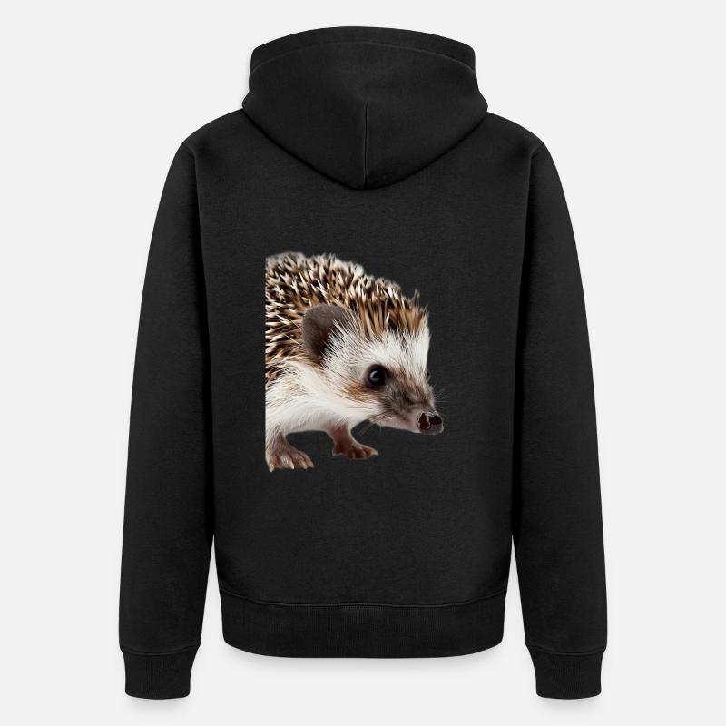 Hérisson - Veste à capuche bio Premium Unisexe - noir