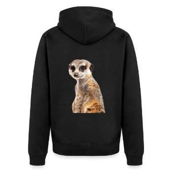 Suricate - Veste à capuche bio Premium Unisexe - noir - Dos - Nico (187cm)
