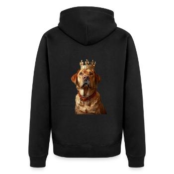 Labrador Retriever - Veste à capuche bio Premium Unisexe - noir - Dos - Nico (187cm)
