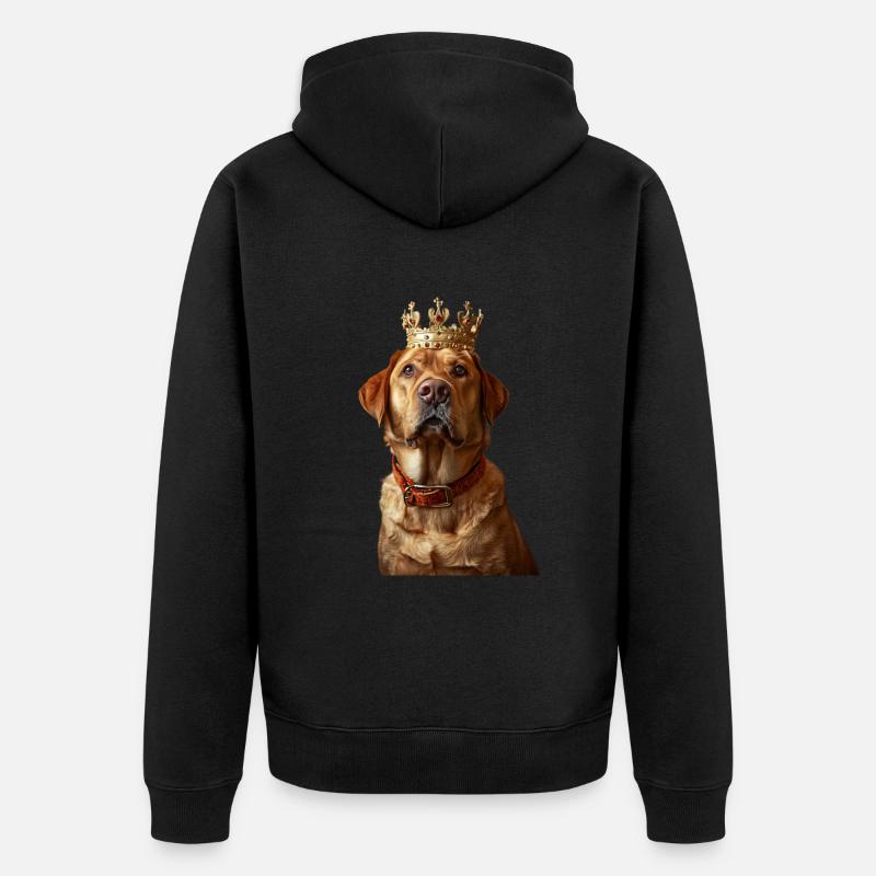 Labrador Retriever - Unisex Premium Bio Zip Hoodie - Schwarz